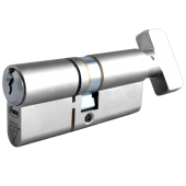 AS11846 - ASEC Kite Elite 3 Star Snap Resistant Euro Key & Turn Cylinder - 80mm 45/T35 (40/10/30T) KD Polished Chrome