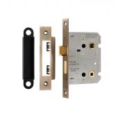 BAE5030AB - Carlisle Brass Eurospec Residential Bathroom Lock 76mm Antique Brass