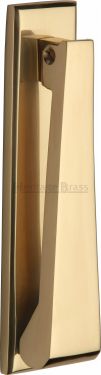 Click Here To Enlarge This Photo Of K1310-PB Heritage Brass Door Knocker Polished Brass Finish