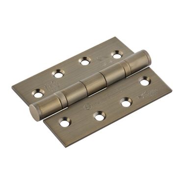 Click Here To Enlarge This Photo Of HIN1433P/13AB - Carlisle Brass Eurospec 102mm x 76mm x 3mm CE Fire Rated Grade 13 Ball Bearing Hinges Antique Brass