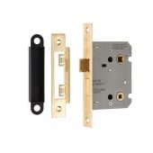 BAE5030SB - Carlisle Brass Eurospec Residential Bathroom Lock 76mm Satin Brass
