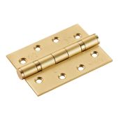 HIN1433P/13SB - Carlisle Brass Eurospec 102mm x 76mm x 3mm CE Fire Rated Grade 13 Ball Bearing Hinges Satin Brass