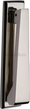 Click Here To Enlarge This Photo Of K1310-PNF Heritage Brass Door Knocker Polished Nickel Finish