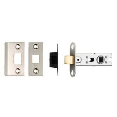 Click Here To Enlarge This Photo Of BTL25SN - Carlisle Brass Eurospec 64mm CE Tubular Mortice Latch (Square) Satin Nickel
