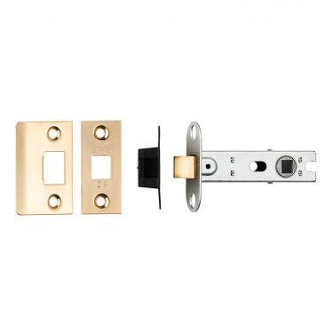 Click Here To Enlarge This Photo Of BTL30SB - Carlisle Brass Eurospec 76mm CE Tubular Mortice Latch (Square) Satin Brass