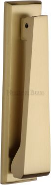 Click Here To Enlarge This Photo Of K1310-SB Heritage Brass Door Knocker Satin Brass Finish