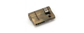 45883 From The Anvil Aged Brass 35/10 5pin Euro Profile Single Cylinder