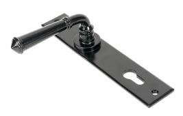 45589 From The Anvil Black Regency Lever Espag. Lock Set - 92mm Centres (215mm Screw Centres)
