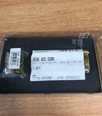 Click Here To Enlarge This Photo Of Hafele 926.83.598 100x67mm Double Phosphor Bronze Washered Hinges Polished Brass (Sold in Pairs)