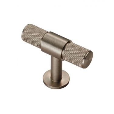 Click Here To Enlarge This Photo Of FTD701SN - Carlisle Brass Fingertip Design Knurled T-Bar Knob 50mm Satin Nickel