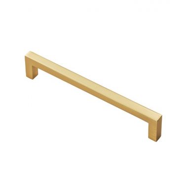 Click Here To Enlarge This Photo Of FTD401CSB - Carlisle Brass Fingertip Design Block Handle 170mm (160mm c/c) Satin Brass