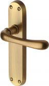 LUN5310-AT Heritage Brass Door Handle Lever Latch Luna Design Antique Brass Finish