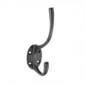 AA25MB - Carlisle Brass Victorian - Hat & Coat Hook Matt Black