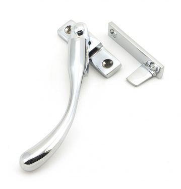 Click Here To Enlarge This Photo Of 45394 From The Anvil Polished Chrome Night-Vent Locking Peardrop Fastener - LH