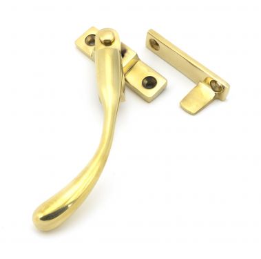 Click Here To Enlarge This Photo Of 45396 From The Anvil Polished Brass Night-Vent Locking Peardrop Fastener - LH