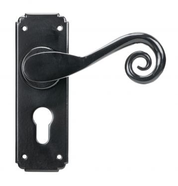 Click Here To Enlarge This Photo Of 45591 From The Anvil Black Monkeytail Lever Euro Lock Set