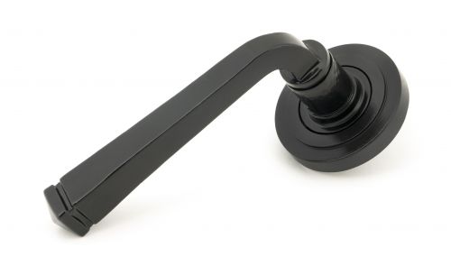 Click Here To Enlarge This Photo Of 45624 From The Anvil Black Avon Round Lever on Rose Set (Art Deco)
