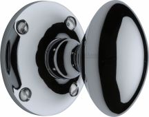 MAY960-PC Heritage Brass Mortice Knob on Rose Mayfair Design Polished Chrome Finish