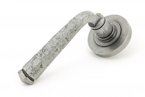 Click Here To Enlarge This Photo Of 45631 From The Anvil Pewter Avon Round Lever on Rose Set (Plain)