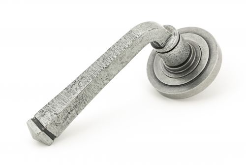 Click Here To Enlarge This Photo Of 45632 From The Anvil Pewter Avon Round Lever on Rose Set (Art Deco)