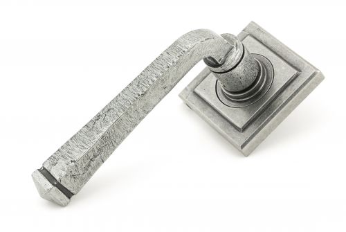 Click Here To Enlarge This Photo Of 45634 From The Anvil Pewter Avon Round Lever on Rose Set (Square)