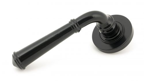 Click Here To Enlarge This Photo Of 45635 From The Anvil Black Regency Lever on Rose Set (Plain)