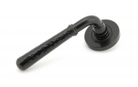 45647 From The Anvil Black Hammered Newbury Lever on Rose Set (Plain)