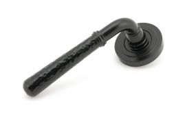 45648 From The Anvil Black Hammered Newbury Lever on Rose Set (Art Deco)