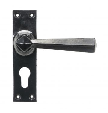 Click Here To Enlarge This Photo Of 45759 From The Anvil Black Straight Lever Euro Lock Set