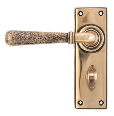 Click Here To Enlarge This Photo Of 46227 From The Anvil Polished Bronze Hammered Newbury Lever Bathroom Set