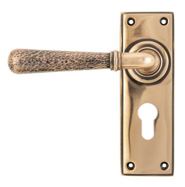 Click Here To Enlarge This Photo Of 46228 From The Anvil Polished Bronze Hammered Newbury Lever Euro Set