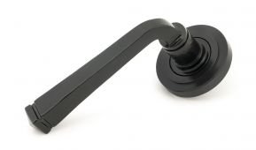49958 From The Anvil Black Avon Round Lever on Rose Set (Art Deco) - Unsprung