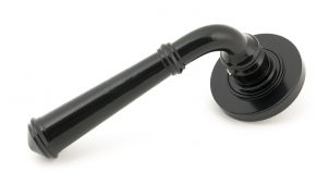 49969 From The Anvil Black Regency Lever on Rose Set (Plain) - Unsprung