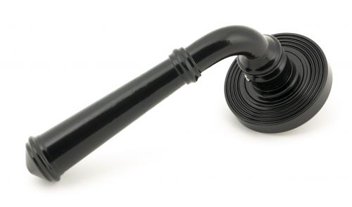 Click Here To Enlarge This Photo Of 49971 From The Anvil Black Regency Lever on Rose Set (Beehive) - Unsprung