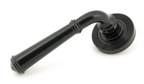49971 From The Anvil Black Regency Lever on Rose Set (Beehive) - Unsprung