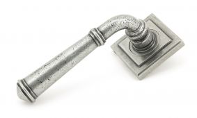 49980 From The Anvil Pewter Regency Lever on Rose Set (Square) - Unsprung