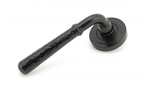 Click Here To Enlarge This Photo Of 49982 From The Anvil Black Hammered Newbury Lever on Rose Set (Art Deco) - Unsprung