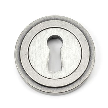 Click Here To Enlarge This Photo Of 45704 From The Anvil Pewter Round Escutcheon (Art Deco)