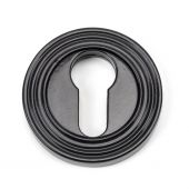 45721 From The Anvil Black Round Euro Escutcheon (Beehive)