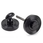 45745 From The Anvil Black Round Thumbturn Set (Beehive)