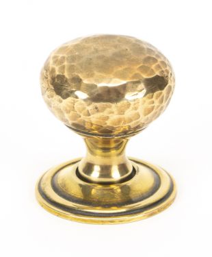 Click Here To Enlarge This Photo Of 46021 From The Anvil Aged Brass Hammered Mushroom Cabinet Knob 32mm