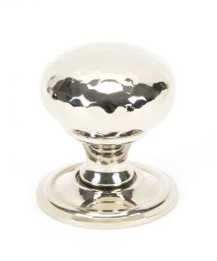 Click Here To Enlarge This Photo Of 46022 From The Anvil Polished Nickel Hammered Mushroom Cabinet Knob 32mm