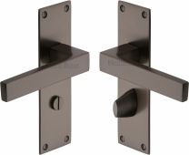 MET4930-MB Heritage Brass Door Handle For Bathroom Metro Design Matt Bronze Finish