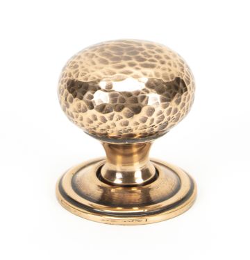 Click Here To Enlarge This Photo Of 46025 From The Anvil Polished Bronze Hammered Mushroom Cabinet Knob 32mm