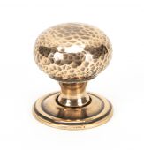 46025 From The Anvil Polished Bronze Hammered Mushroom Cabinet Knob 32mm