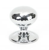 46028 From The Anvil Polished Chrome Hammered Mushroom Cabinet Knob 38mm