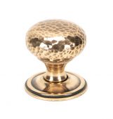 46030 From The Anvil Polished Bronze Hammered Mushroom Cabinet Knob 38mm