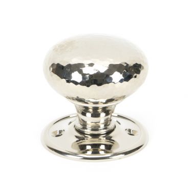 Click Here To Enlarge This Photo Of 46032 From The Anvil Polished Nickel Hammered Mushroom Mortice/Rim Knob Set