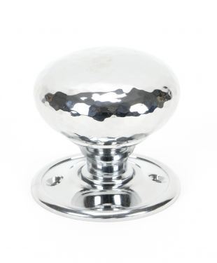 Click Here To Enlarge This Photo Of 46033 From The Anvil Polished Chrome Hammered Mushroom Mortice/Rim Knob Set