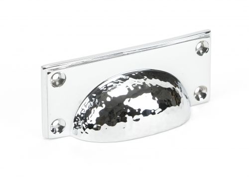 Click Here To Enlarge This Photo Of 46038 From The Anvil Polished Chrome Hammered Art Deco Drawer Pull